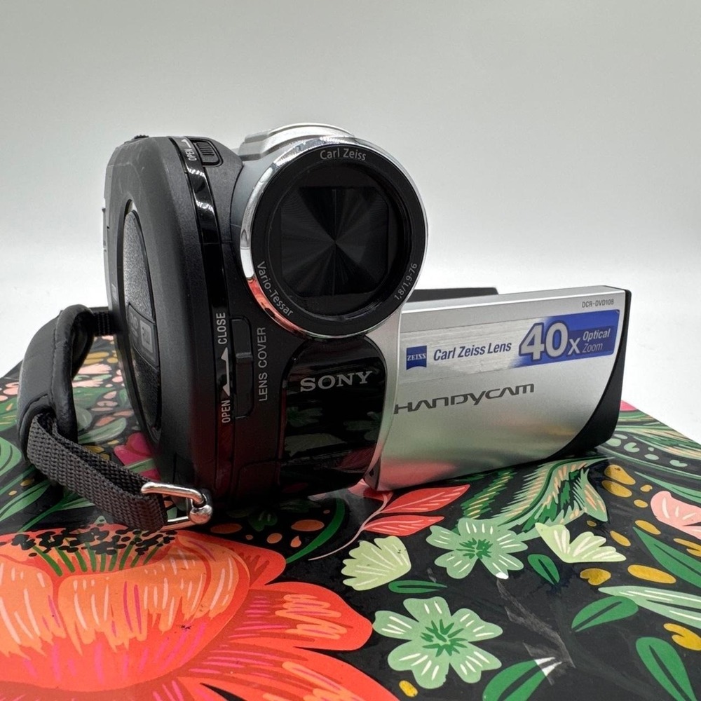 Sony Handycam DCR-DVD108 Camcorder – DVD Video Camera (Complete in Box)